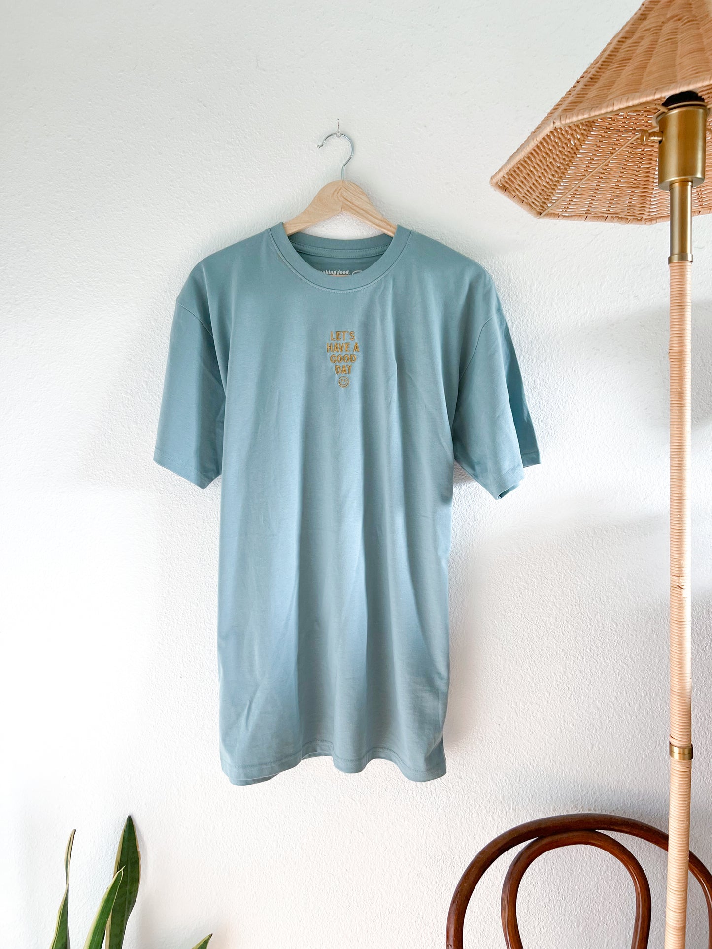 Let’s Have A Good Day Embroidered Tee