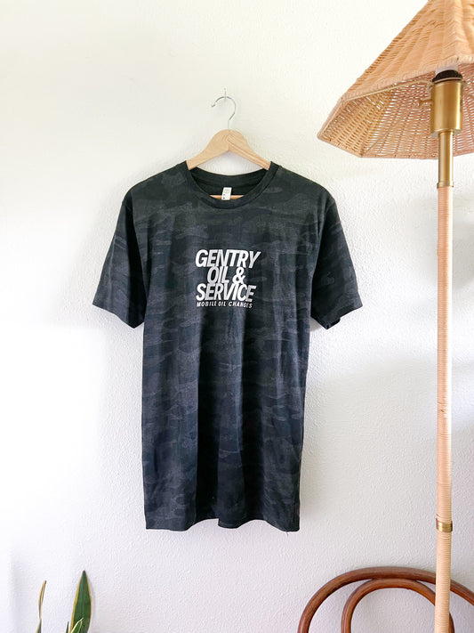 Camo Gentry Oil & Service Tee